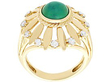 turquoise and diamond dress ring