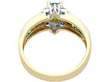 Emerald & Diamond Yellow Gold Ring