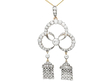 diamond tassel pendant
