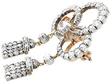 diamond tassel pendant