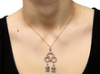 diamond tassel pendant wearing
