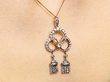 diamond tassel pendant wearing