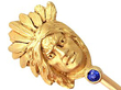Native American Man Pin