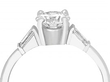 Art Deco Style Solitaire Ring 