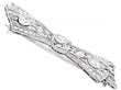 Diamond Bow Brooch in White Gold