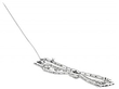 Diamond Bow Brooch in White Gold