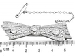 Diamond Bow Brooch in White Gold