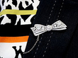 Diamond Bow Brooch in White Gold