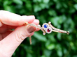 Ruby and sapphire bangle