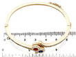 Ruby and sapphire bangle