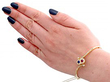 Ruby and sapphire bangle