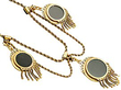 Three Locket Necklace reverse 