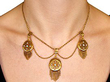 Wearing Three Locket Necklace