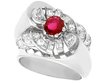 Vintage Ruby & Diamond Ring