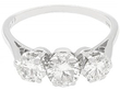 18ct White Gold Trilogy Ring