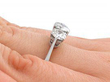18ct White Gold Trilogy Ring