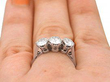 18ct White Gold Trilogy Ring