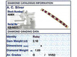 Ruby and Diamond Bangle grading card