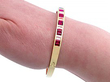 Ruby and Diamond Bangle wearing