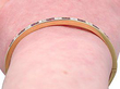 Ruby and Diamond Bangle on wrist