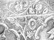 Burmese silver bowl detail