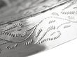 Burmese silver bowl detail