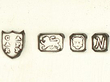 Silver Menu Holders hallmarks