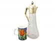 German Silver and Glass Claret Jug