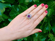 Amethyst and Diamond Ring