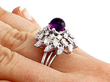 Amethyst and Diamond Ring