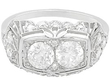 Vintage 1940s Diamond Ring in platinum