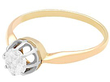 1920s 14k gold solitaire ring