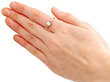 wearing antique 14k gold diamond solitaire ring