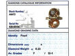 Vintage Pearl and Diamond Ring Grading Card