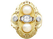 Pearl & Yellow Gold Ring UK