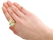 Pearl & Yellow Gold Ring Wearing