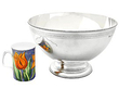 Silver Bowl and Goblet Set