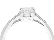diamond claw set engagement ring