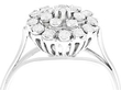 18ct White Gold Cluster Ring