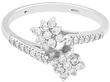 Diamond Twist Ring White Gold