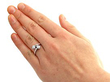 Diamond Twist Ring White Gold Wearing