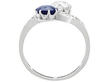White Gold Sapphire & Diamond Ring