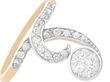 diamond cocktail ring in gold