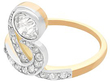 antique diamond dress ring silver set