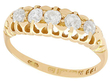 Five Stone Diamond Ring Yellow Gold