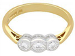 Bezel Set Trilogy Ring
