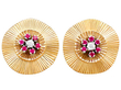 Vintage Ruby Earrings