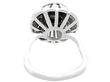 White Gold Black Onyx & Diamond Ring 3/4 full view