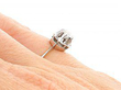 Vintage 18k White Gold Diamond Solitaire Ring