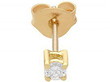18k Yellow Gold Stud Earring